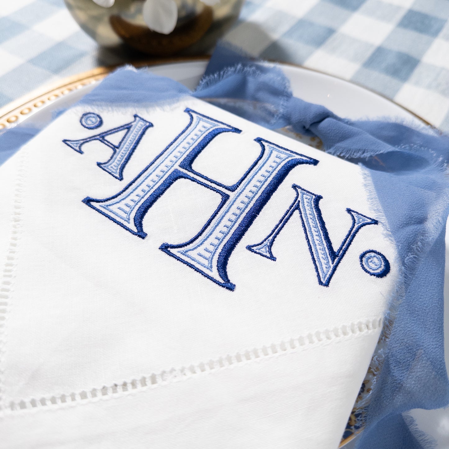 embroidered napkins