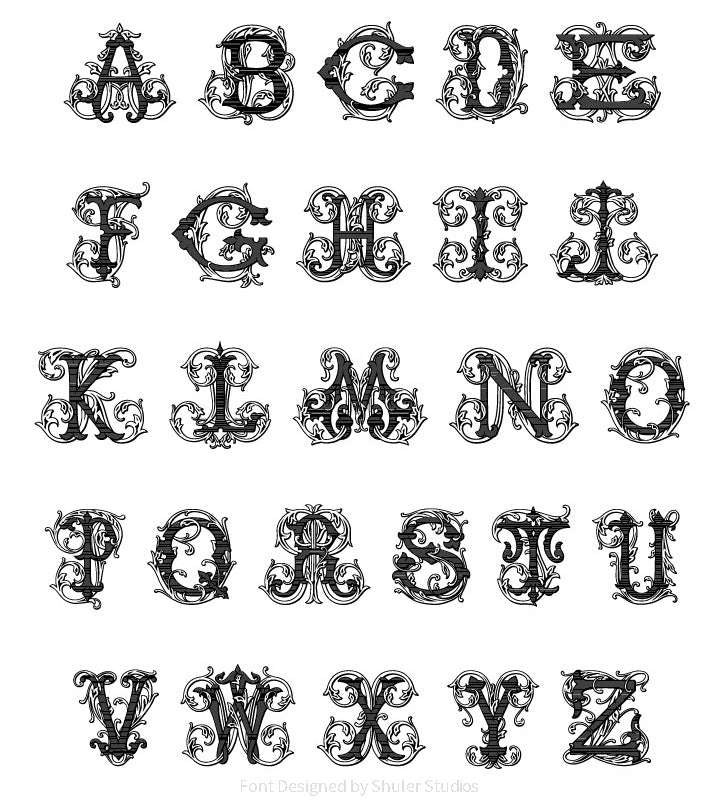 Embroidered Linen Napkins with Single Initial Vine Monogram Housewarming Gift