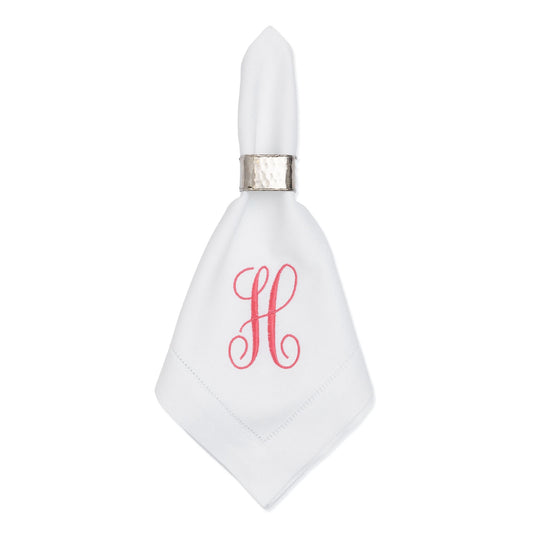 Elegant Thanksgiving table setting with personalized embroidered napkins