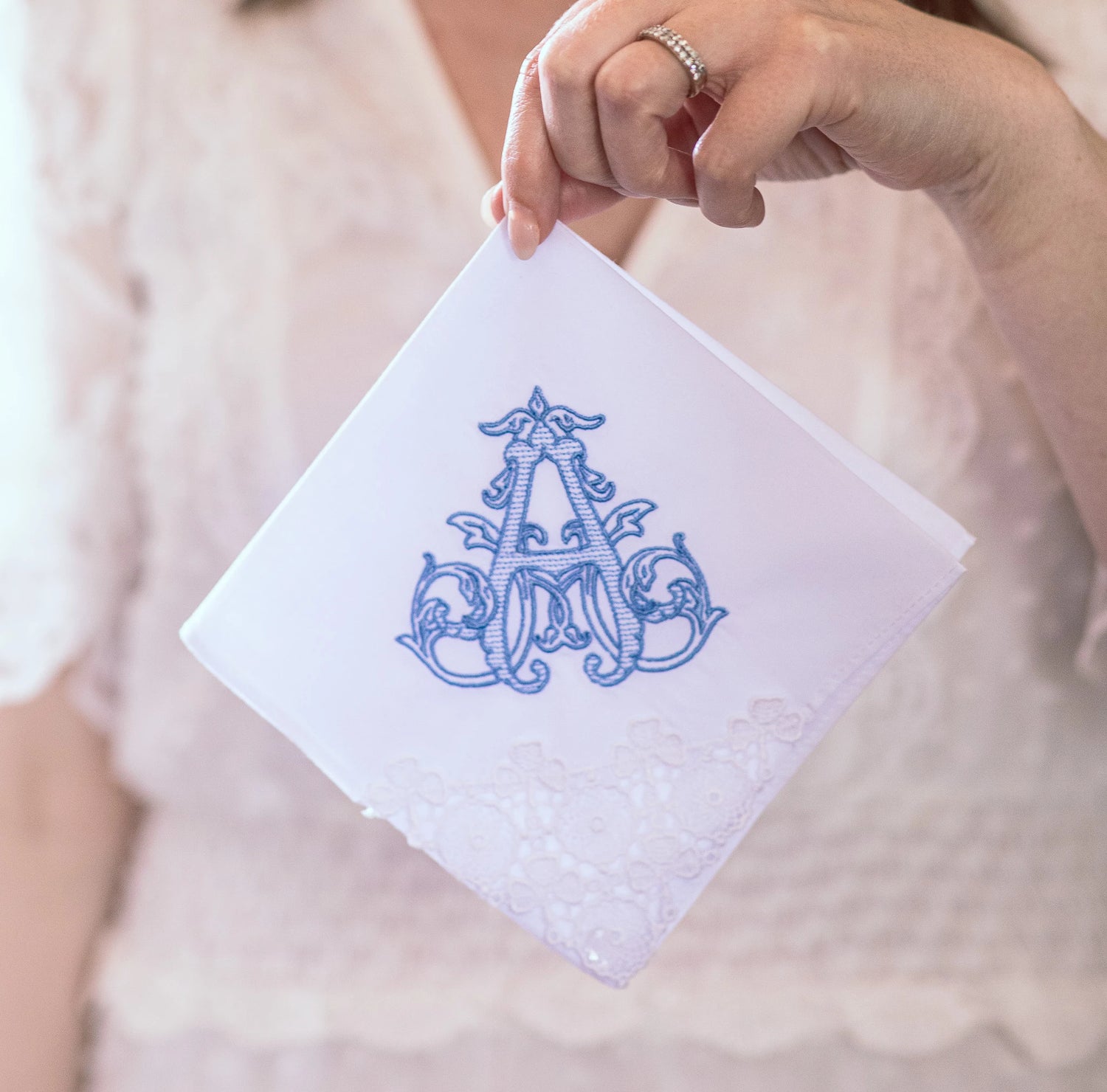 wedding handkerchief for bride