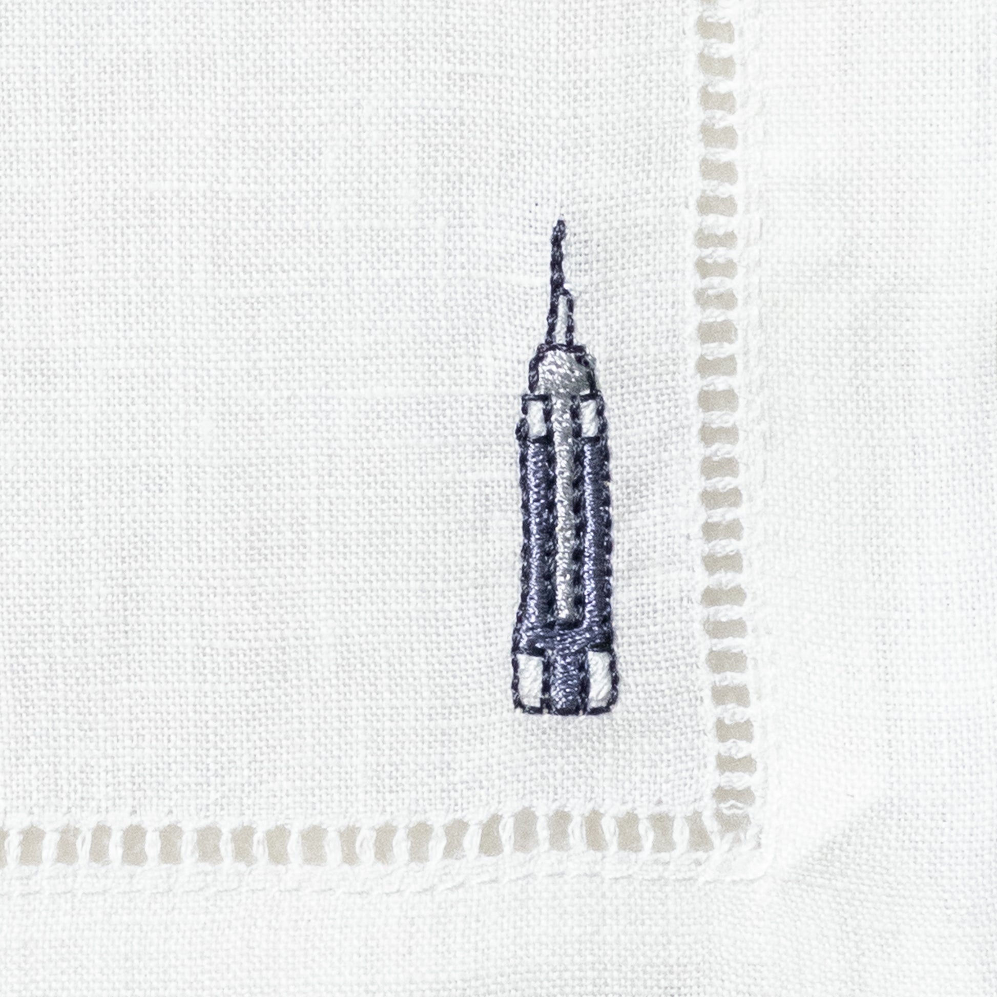 embroidered linen cocktail napkins 