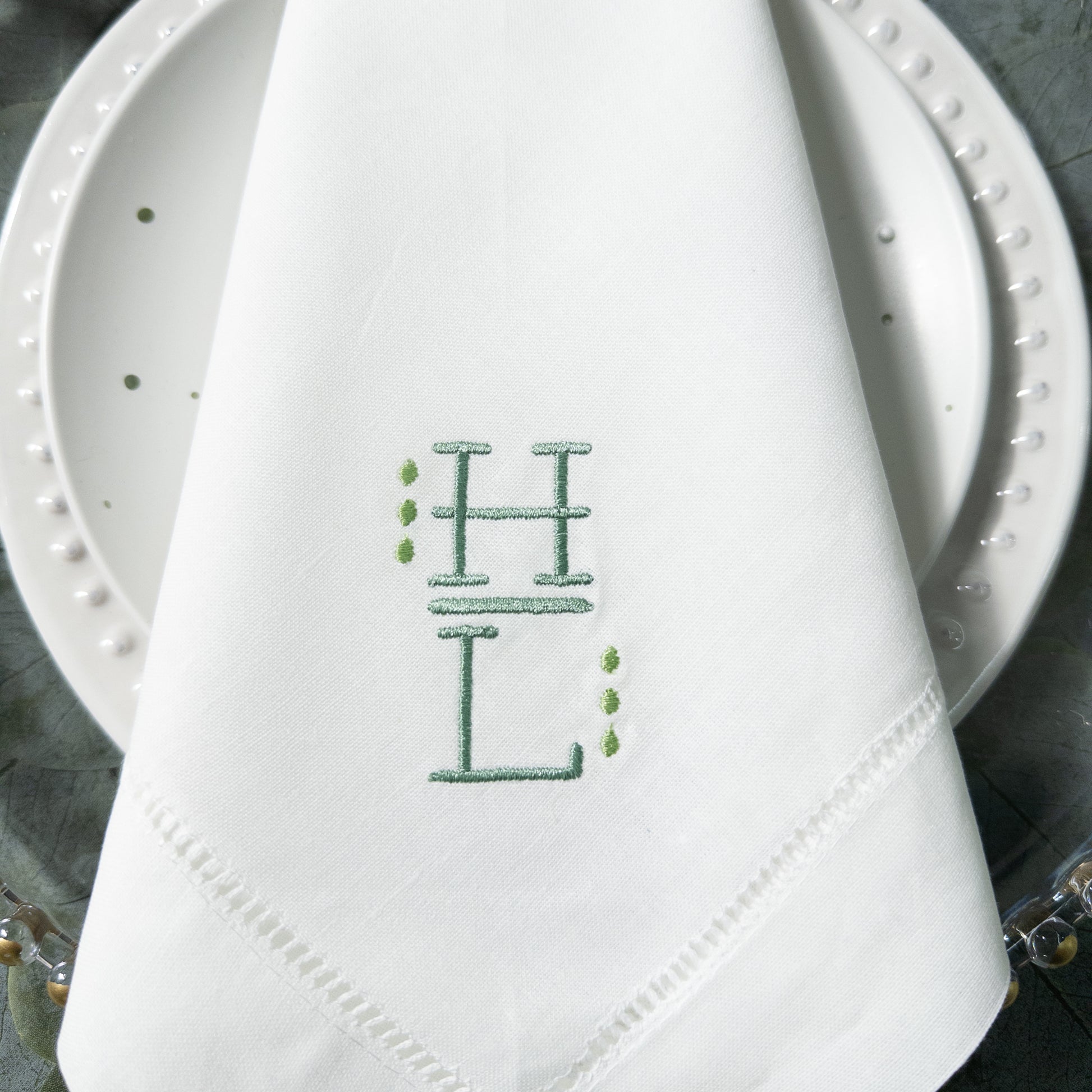 custom embroidered napkins