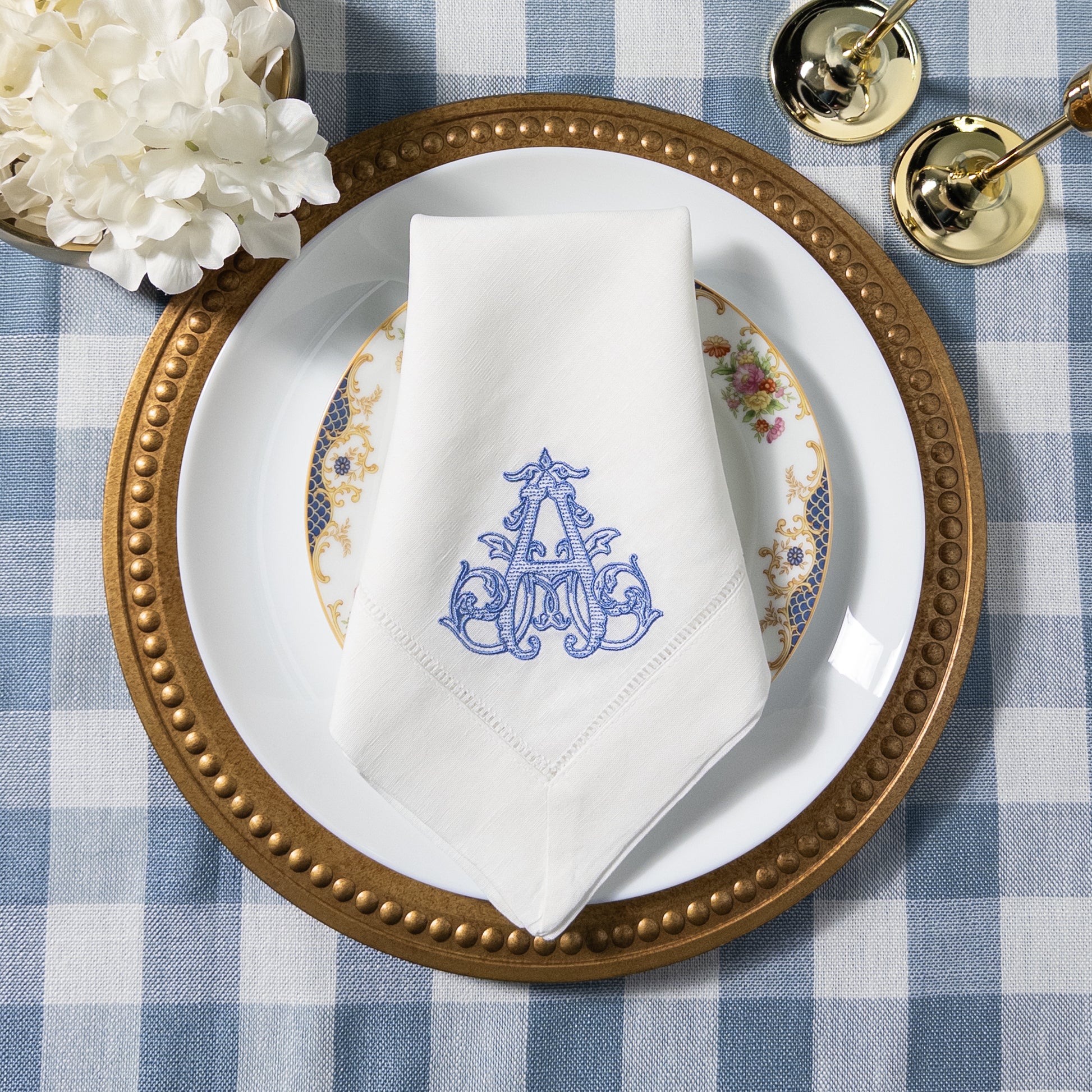 custom embroidered napkins