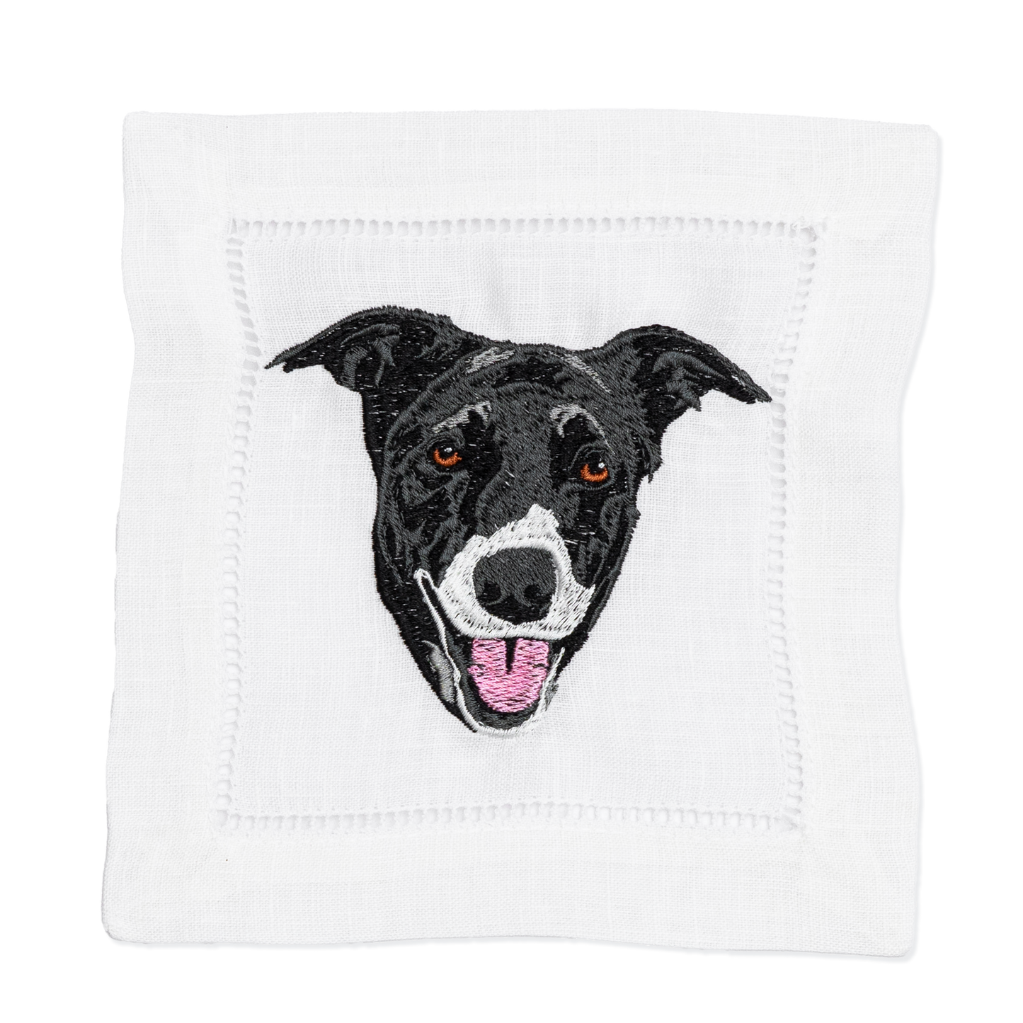 Custom Embroidered Dog or Cat Linen Napkins Newlywed Gift