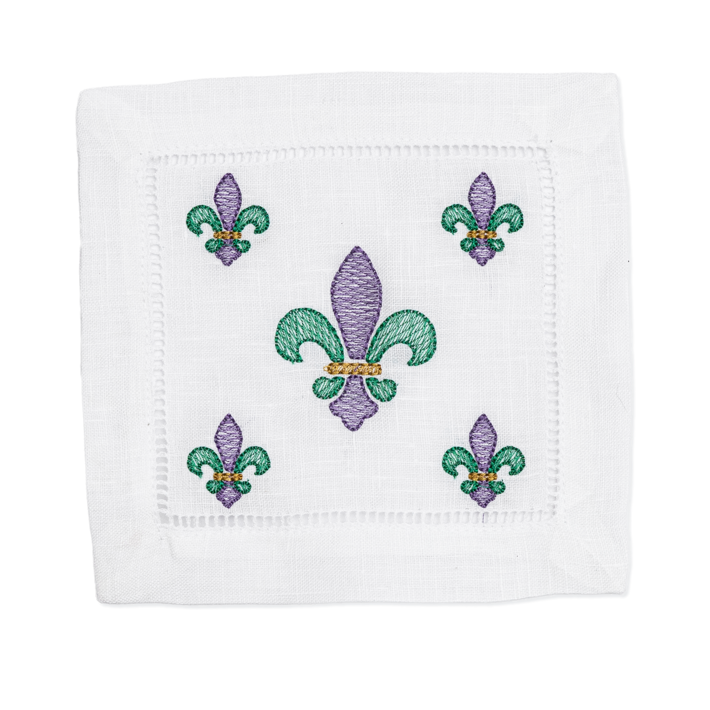 Embroidered Mardi Gras Napkins Set of 4