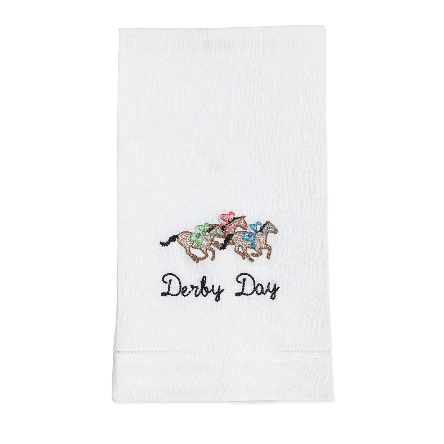 Embroidered Kentucky Derby Hand Towel