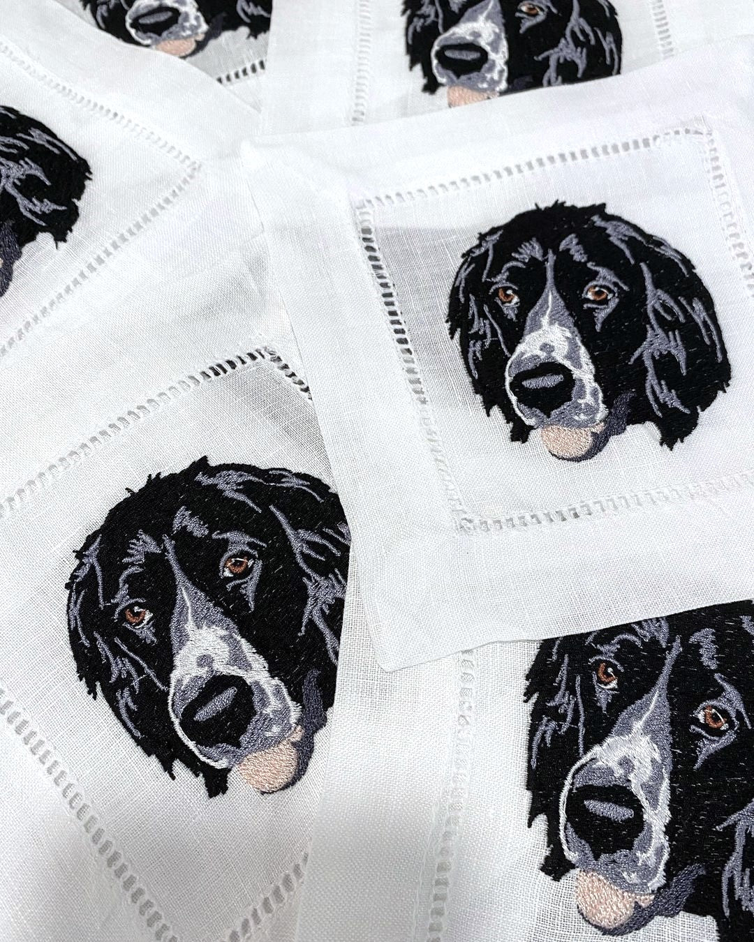 Embroidered Dog Napkins