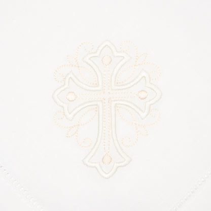 Embroidered Cross Dinner Napkin