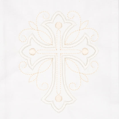 Embroidered Cross Wreath Sash