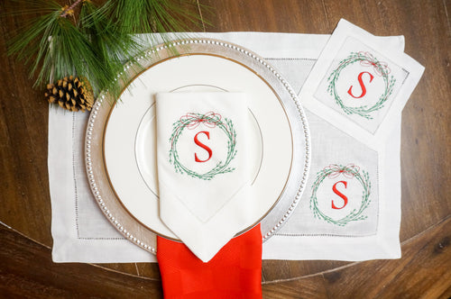 Custom Embroidered Dinner Napkins – Threads & Honey