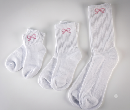 Embroidered Ribbed Socks For Kids