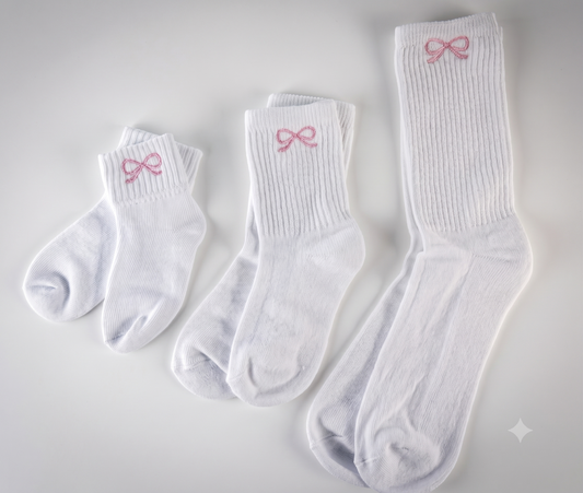 Embroidered Ribbed Socks For Kids