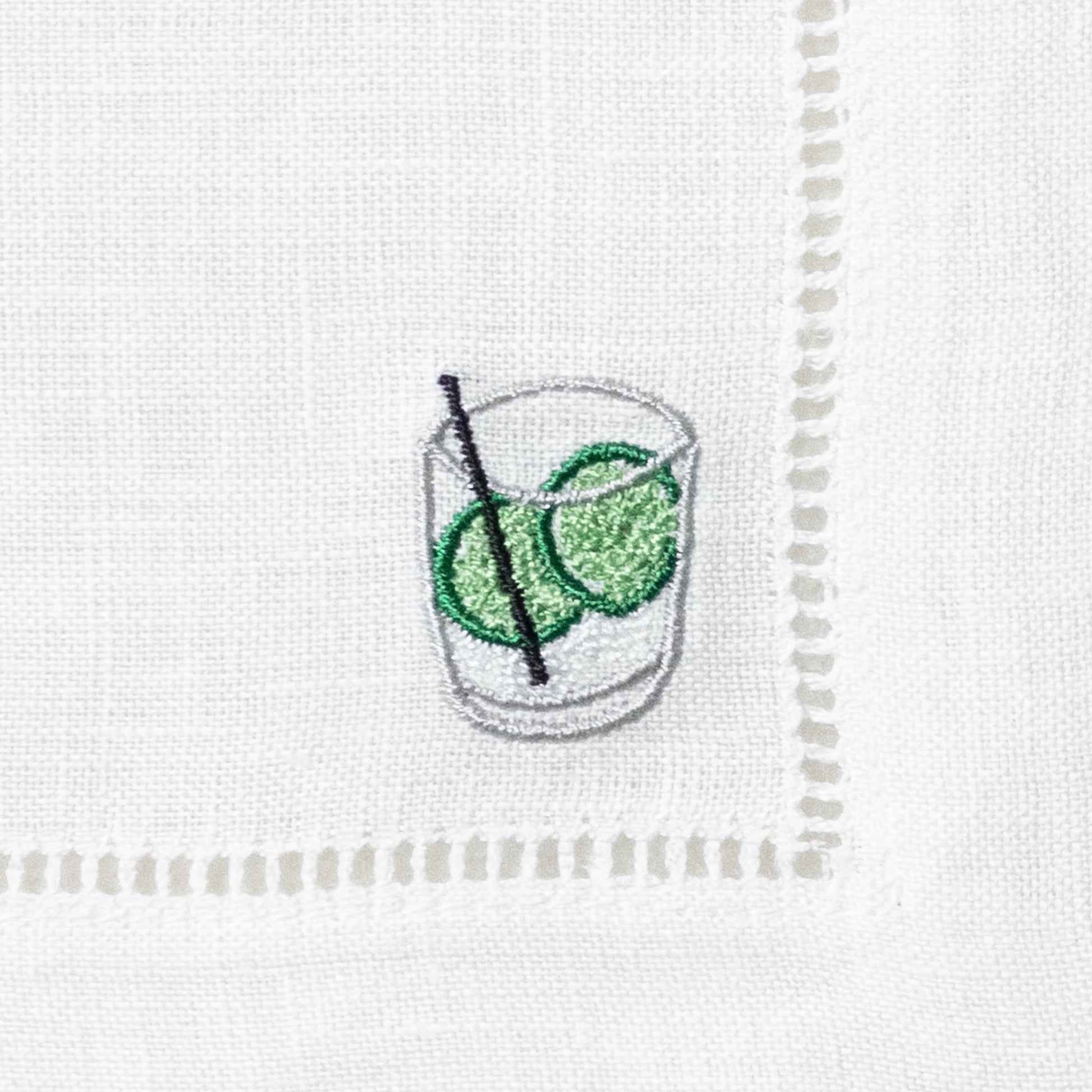 embroidered wedding cocktail napkins 
