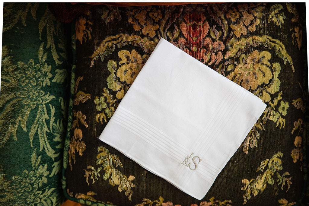 Monogrammed handkerchiefs deals