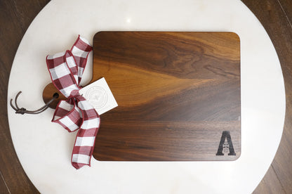 Assumption with Custom Cutting Board, Towel & Linen Cocktail Napkin Gift Set