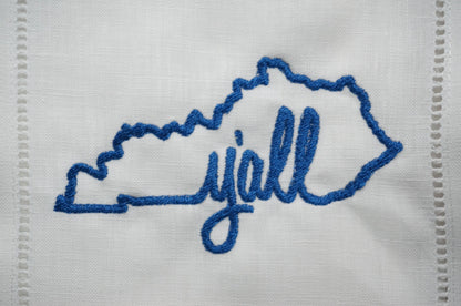 Kentucky Embroidered Cocktail Napkins