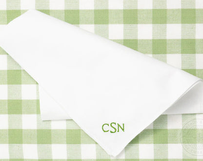 Custom Embroidered Handkerchief with Text, Design or Logo
